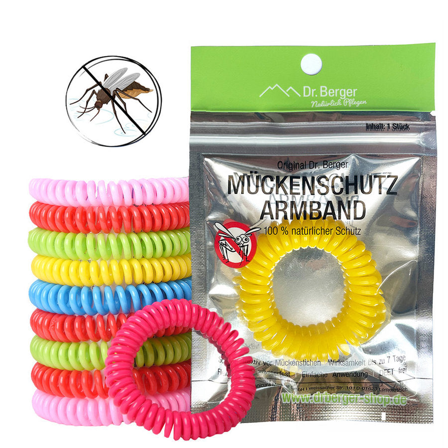 PARTY PACK | 3x 5 Teststreifen "DON'T GO K.O.!" und 5 Original Dr. Berger Mückenschutzarmbänder