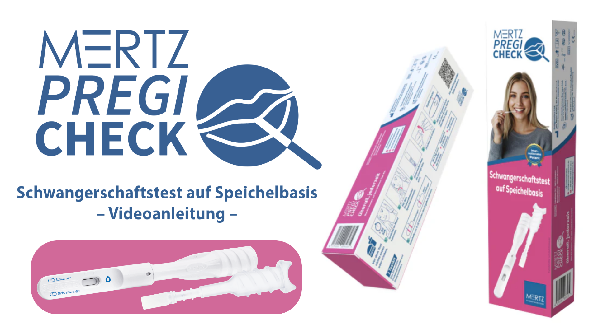 Video laden: Videoanleitung für den MERTZ PregiCheck Schwangerschaftstest mit Sprachausgabe